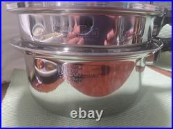 New Era 304 Surgical Titanium Stainless Steel 7 Ply withVented Lid Pot USA