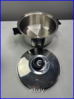 New Inkor T304 Pot and Lid 5-Ply Multi-core Stainless Steel Cookware USA 4 QT
