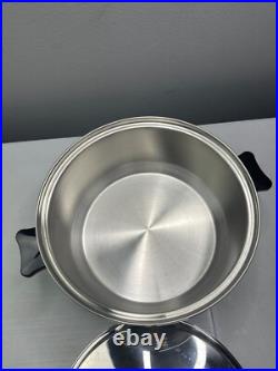 New Inkor T304 Pot and Lid 5-Ply Multi-core Stainless Steel Cookware USA 4 QT