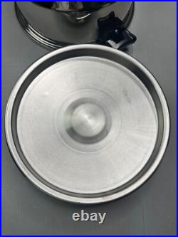 New Inkor T304 Pot and Lid 5-Ply Multi-core Stainless Steel Cookware USA 4 QT