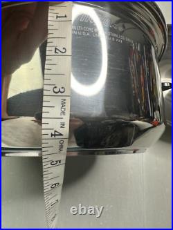 New Inkor T304 Pot and Lid 5-Ply Multi-core Stainless Steel Cookware USA 4 QT