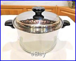 New Lifetime Cookware 8 Qt Stock Pot 12 Ply T304 Stainless Steel USA Waterless