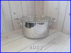 New Mauviel 1830 M'COOK 2.6 mm 6.2 qt 5-ply Stainless Steel Stewpan with Lid