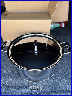 New Open Box All-Clad MetalCrafters Copper Core Stockpot and Lid, 8-Qt