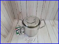 New Silga Teknika 16 cm Soup Pot 18/10 Stainless Steel Stockpot 2.6 qt with Tag New Silga Teknika 16 cm Soup Pot 18/10 Stainless Steel Stockpot 2.6 qt with Tag