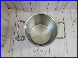 New Silga Teknika 16 cm Soup Pot 18/10 Stainless Steel Stockpot 2.6 qt with Tag
