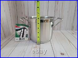 New Silga Teknika 16 cm Soup Pot 18/10 Stainless Steel Stockpot 2.6 qt with Tag New Silga Teknika 16 cm Soup Pot 18/10 Stainless Steel Stockpot 2.6 qt with Tag