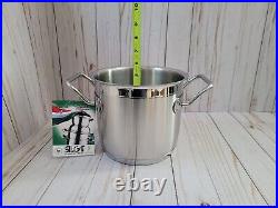 New Silga Teknika 16 cm Soup Pot 18/10 Stainless Steel Stockpot 2.6 qt with Tag New Silga Teknika 16 cm Soup Pot 18/10 Stainless Steel Stockpot 2.6 qt with Tag