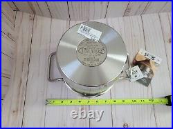 New Silga Teknika 16 cm Soup Pot 18/10 Stainless Steel Stockpot 2.6 qt with Tag New Silga Teknika 16 cm Soup Pot 18/10 Stainless Steel Stockpot 2.6 qt with Tag