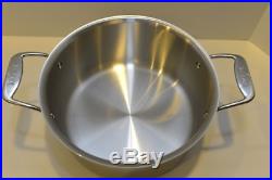 New with defect All-Clad D5 Polished 5-Ply Dishwasher Safe 8-qt Stock Pot NO LID