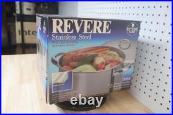 Nice New / NOS Vintage Revere Ware Stainless Steel Stock Pot 10 Qt. Model 2030