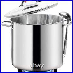 Nickel Free Stainless Steel Stockpot 20QT Cooking Pot Lobster Soup Boiling New