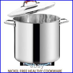 Nickel Free Stainless Steel Stockpot 20QT Cooking Pot Lobster Soup Boiling New