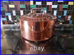 Nickel copper stew stock pot saucepans BOURGEAT thickness 3mm 4.2 kg dehillerin