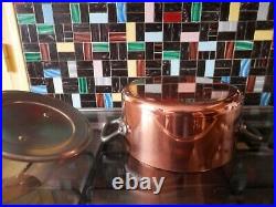 Nickel copper stew stock pot saucepans BOURGEAT thickness 3mm 4.2 kg dehillerin