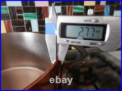 Nickel copper stew stock pot saucepans BOURGEAT thickness 3mm 4.2 kg dehillerin