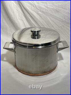 Nils Johan Traktor Grytan Sweden 5L Stock Pot Pan Stainless 18-0 Vintage MCM
