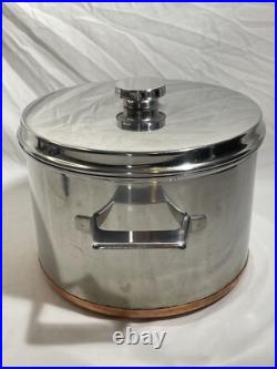 Nils Johan Traktor Grytan Sweden 5L Stock Pot Pan Stainless 18-0 Vintage MCM