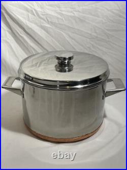 Nils Johan Traktor Grytan Sweden 5L Stock Pot Pan Stainless 18-0 Vintage MCM