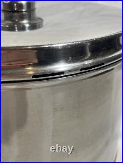 Nils Johan Traktor Grytan Sweden 5L Stock Pot Pan Stainless 18-0 Vintage MCM