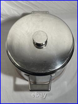 Nils Johan Traktor Grytan Sweden 5L Stock Pot Pan Stainless 18-0 Vintage MCM