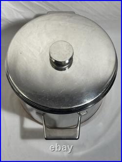 Nils Johan Traktor Grytan Sweden 5L Stock Pot Pan Stainless 18-0 Vintage MCM