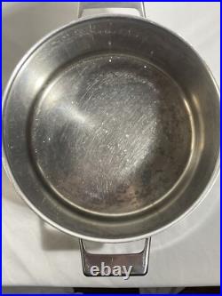 Nils Johan Traktor Grytan Sweden 5L Stock Pot Pan Stainless 18-0 Vintage MCM