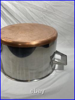 Nils Johan Traktor Grytan Sweden 5L Stock Pot Pan Stainless 18-0 Vintage MCM