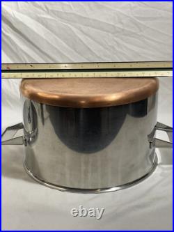 Nils Johan Traktor Grytan Sweden 5L Stock Pot Pan Stainless 18-0 Vintage MCM