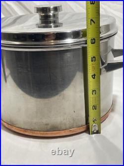 Nils Johan Traktor Grytan Sweden 5L Stock Pot Pan Stainless 18-0 Vintage MCM
