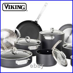 Non Stick Stock Pot, 8 Quart Hard Anodized Nonstick Soup Cooking Pot wth Glas