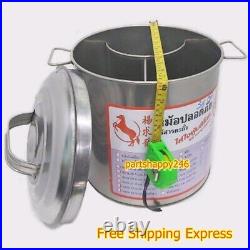 Noodle pot+Lid Thai Soup Stockpot Stainless Steel Compartments 30 Cm. 3 Curved