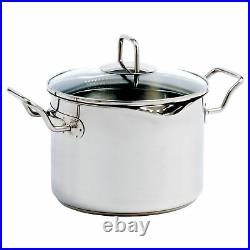 Norpro 660 Krona Stainless Steel 7.5 Quart Vented Cooking Pot with Straining Lid