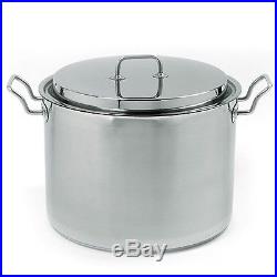 Norpro Krona Stainless Steel Stock Pot with Lid 20 Quart