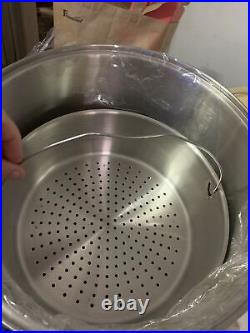 Nutri Stahl 22Qt T304S Surgical Stainless Nutrí Thermic Stockpot & Lid