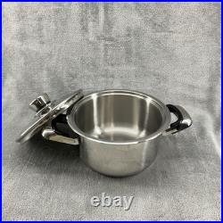 Nutri Stahl Nutri Thermic Stock Pot 3.5 qt Stainless Steel With Lid