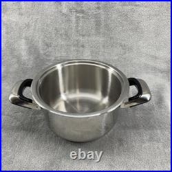 Nutri Stahl Nutri Thermic Stock Pot 3.5 qt Stainless Steel With Lid