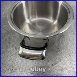 Nutri Stahl Nutri Thermic Stock Pot 3.5 qt Stainless Steel With Lid