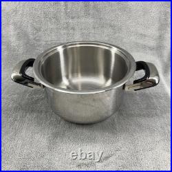 Nutri Stahl Nutri Thermic Stock Pot 3.5 qt Stainless Steel With Lid