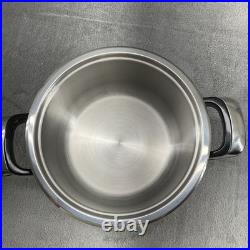 Nutri Stahl Nutri Thermic Stock Pot 3.5 qt Stainless Steel With Lid