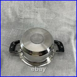 Nutri Stahl Nutri Thermic Stock Pot 3.5 qt Stainless Steel With Lid