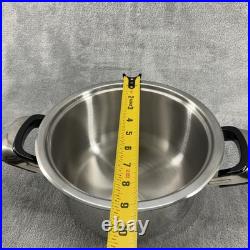 Nutri Stahl Nutri Thermic Stock Pot 3.5 qt Stainless Steel With Lid