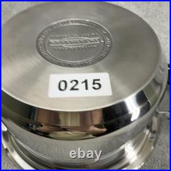 Nutri Stahl Nutri Thermic Stock Pot 3.5 qt Stainless Steel With Lid