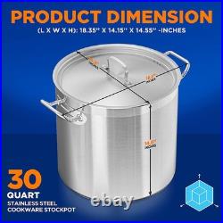 Nutrichef NCSPT30Q 30Qt Stockpot