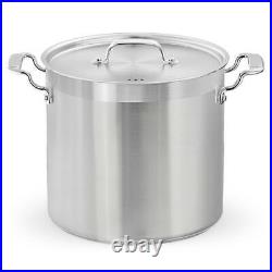 Nutrichef Stainless Steel Cookware Stockpot 24 Quart, Heavy Duty Induction Pot