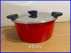 Nwob Kuhn Rikon Hotpan Stainless Steel Pot 2.1 Qt Red Thermal Cooking Bowl New