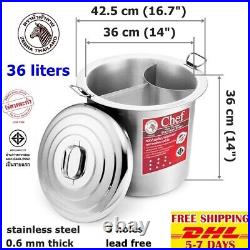 P7 Stock Soup Lid Cooking Pot Thai Noodle Glass Instant Bowl Stainless Steel