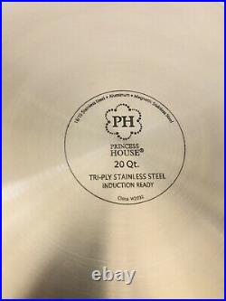 PRINCESS HOUSE Stainless Steel Tri-ply 20 QT Stockpot 5746