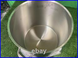 Paderno 103 1/2 qt Stainless Steel Stock Pot Made in Italy 1282 1F