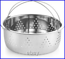 Pasta Pot 12 Quart Steamer Set Stainless Steel Pasta Cooker Multipots